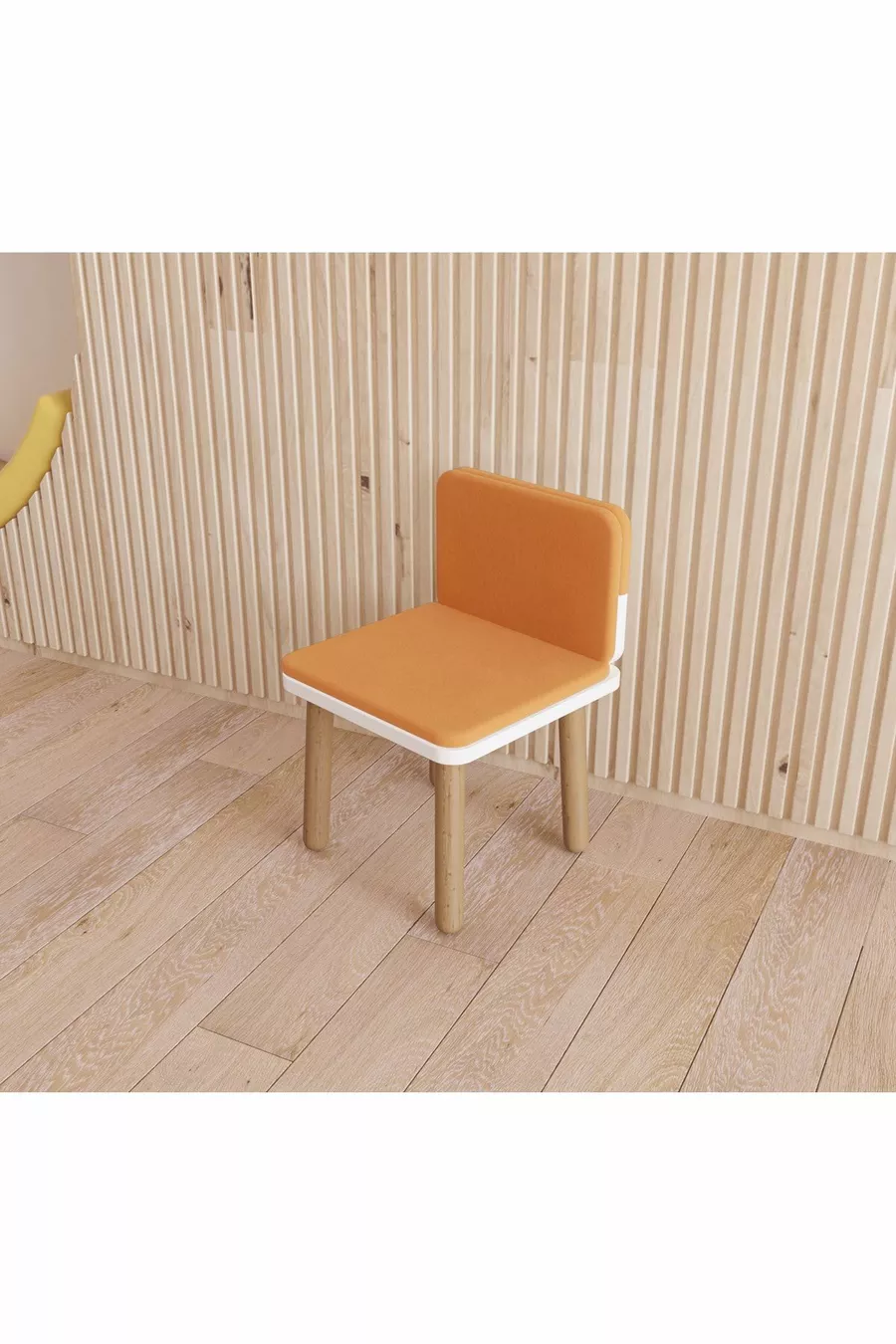 Chaise pour enfant, siège pour enfant, chaise en bois, chaise Montessori avec housse