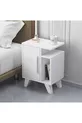 Table de chevet Bengi blanche