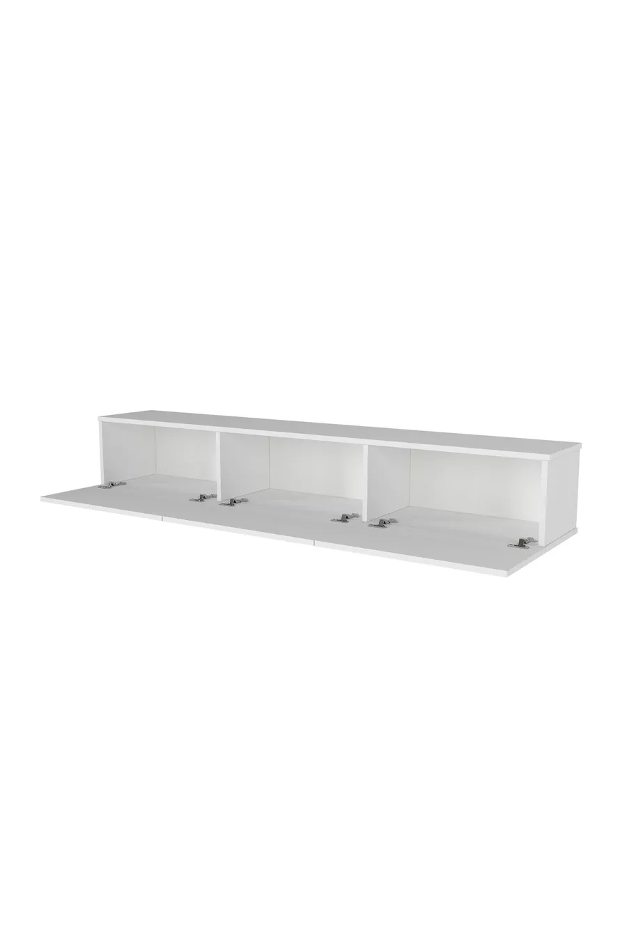 Unité TV à LED Li  cm - blanc, moderne, élégant, spacieux, design fonctionnel - Meuble TV | Cercei