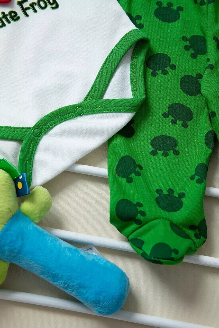 Ensemble de bodies pour bébé unisexe vert grenouille, lot de 3