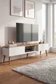 Meuble TV moderne  cm, console à 2 portes, télévision sur pieds en bois, meuble TV élégant pour salon et salle de séjour, console TV, unité TV, meuble TV console