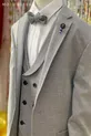 Ensemble de Costume Garçon avec Gilet et Veste  Bleu Marine