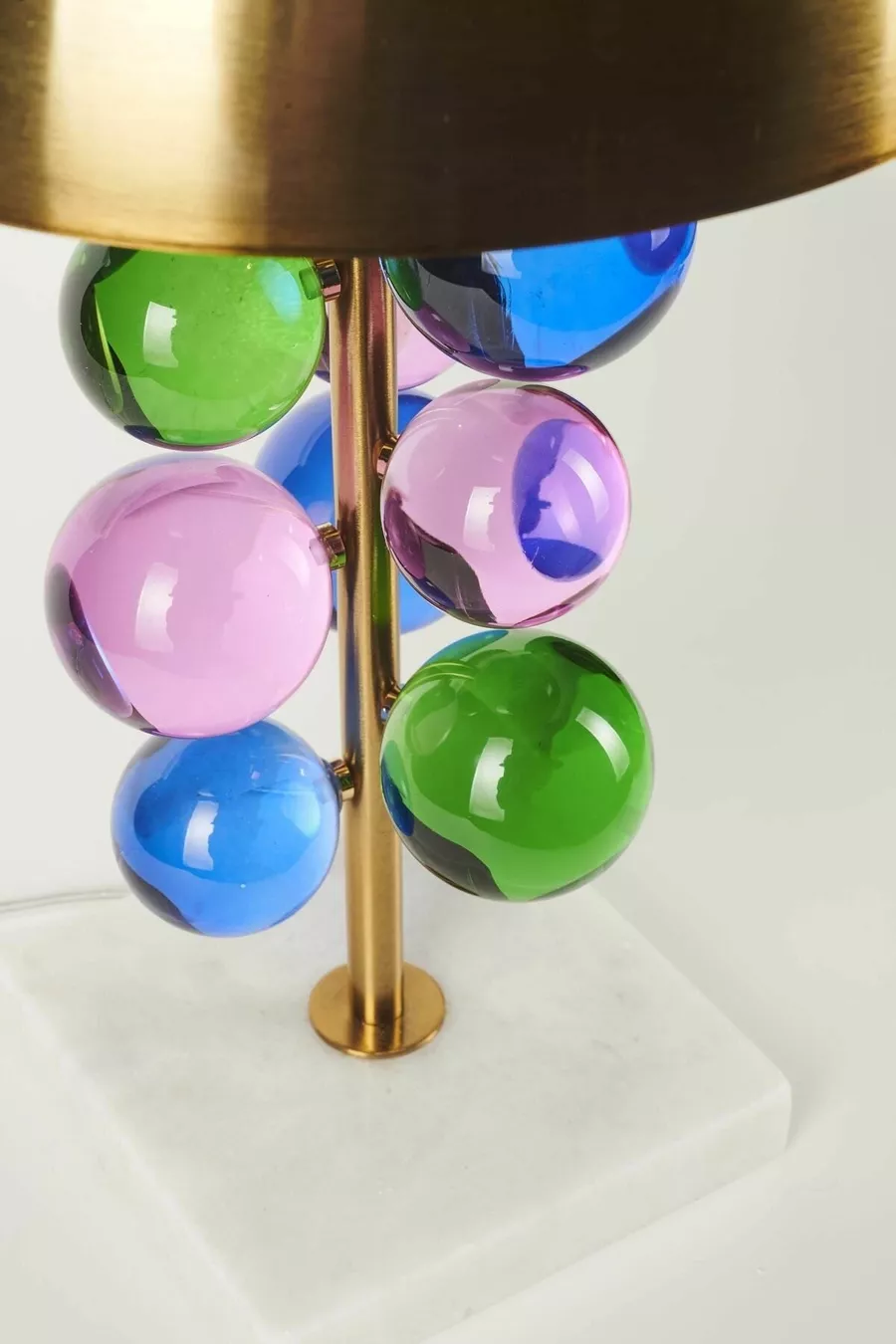 Lampe de table à pied bulle
