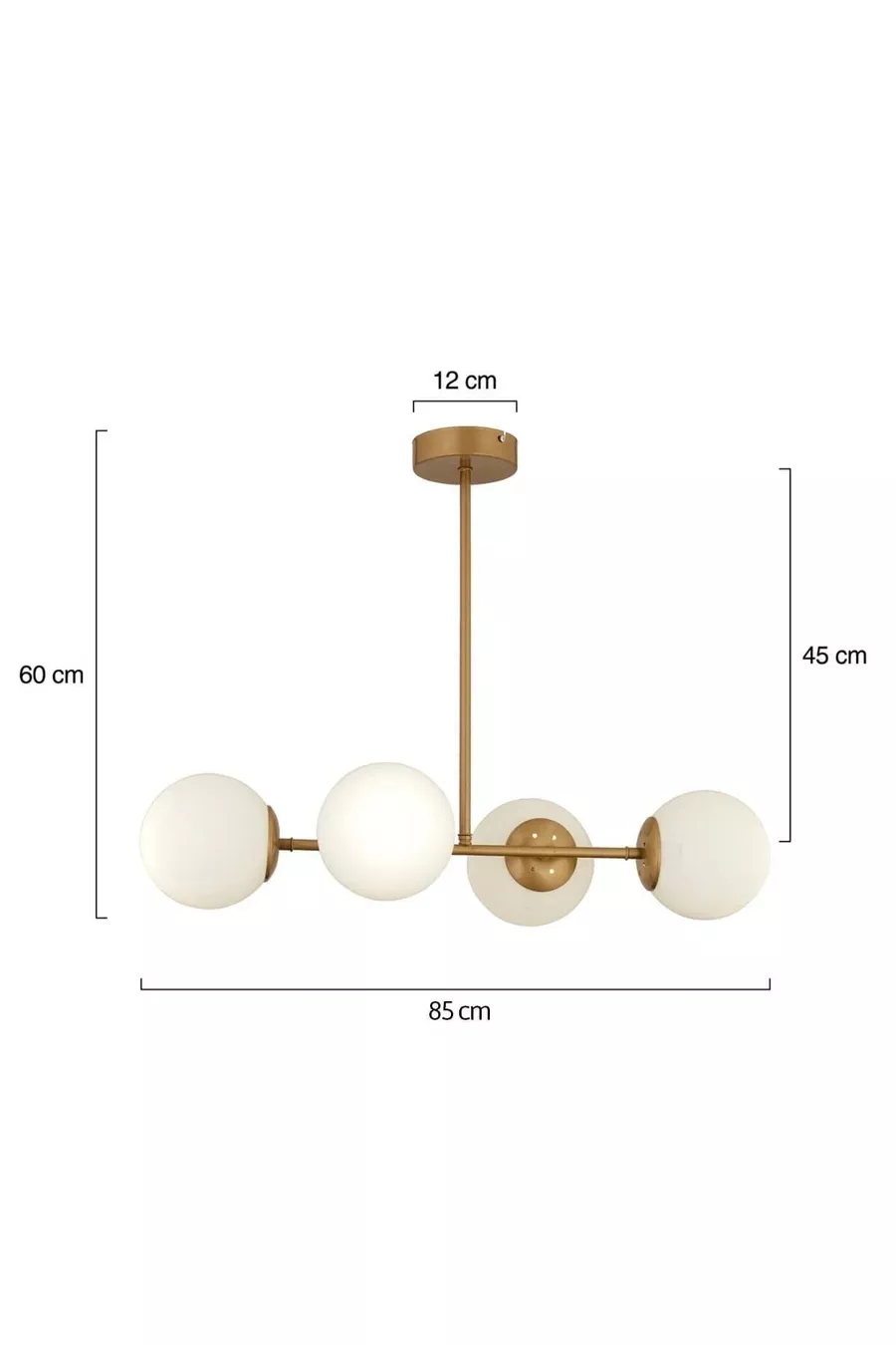 Lustre de salle à manger moderne patiné à 4 lampes pour chambre à coucher et salon