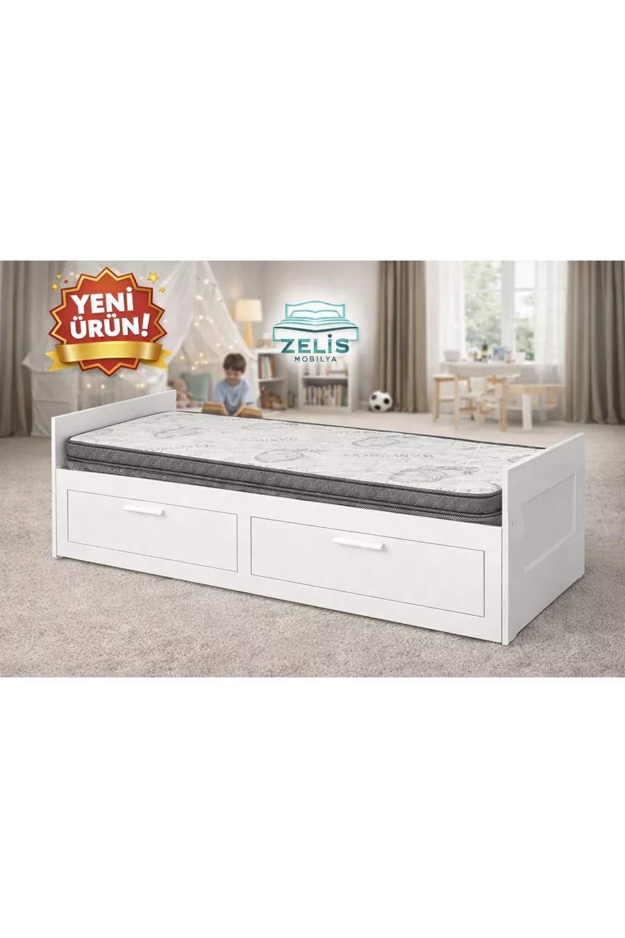Matelas pliable orthopédique en bambou compatible avec Divan Hemnes