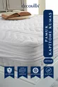 Protège-matelas matelassé ajusté avec bords complets, imperméable aux liquides, drap housse blanc