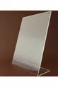 Porte-affiches  en plexiglas transparent vertical de type L, porte-menu, porte-prix, porte-brochure, porte-étiquette, porte-photos, support d'album, table