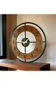 Horloge murale silencieuse de Noël en bois noir noyer avec motif de couleur,  cm