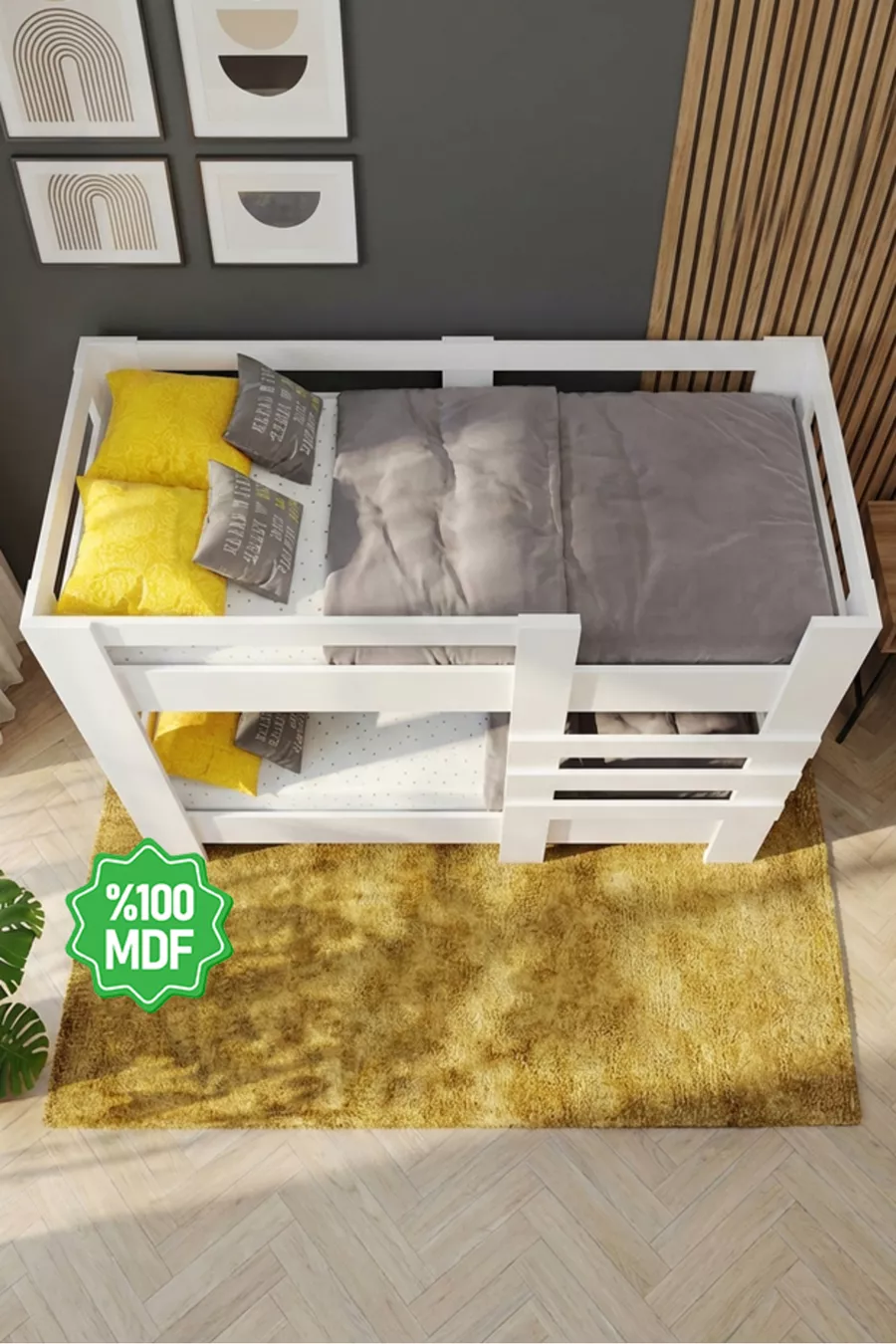 Lits superposés Mdf compatibles avec matelas Star  -1