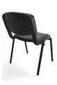I Mobilier de Bureau & Design Chaise de Formulaire d'Accueil Invité de Bureau Noir 4 pièces 