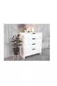 CHIFFONNIER EFES, 4 TIROIRS, BLANC