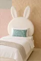 Tête de lit, peluche blanche, tête de lit simple, tête de lit en peluche de lapin