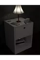 Table de chevet avec serrure et compartiment secret, MDF, livré monté, pas besoin d'assemblage