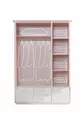 Chambre d'enfant Rosa - Armoire à 3 portes, Lit, Table de chevet, Bureau, Commode