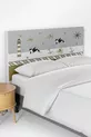 Housse de tête de lit avec motif ancre marron pour chambre d'enfant