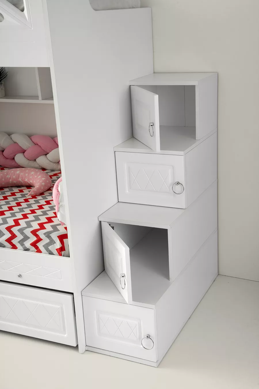 Mars Ranza / 100 % MDF / 2 Lits à ressorts en bambou / 2 Ensembles de literie offerts