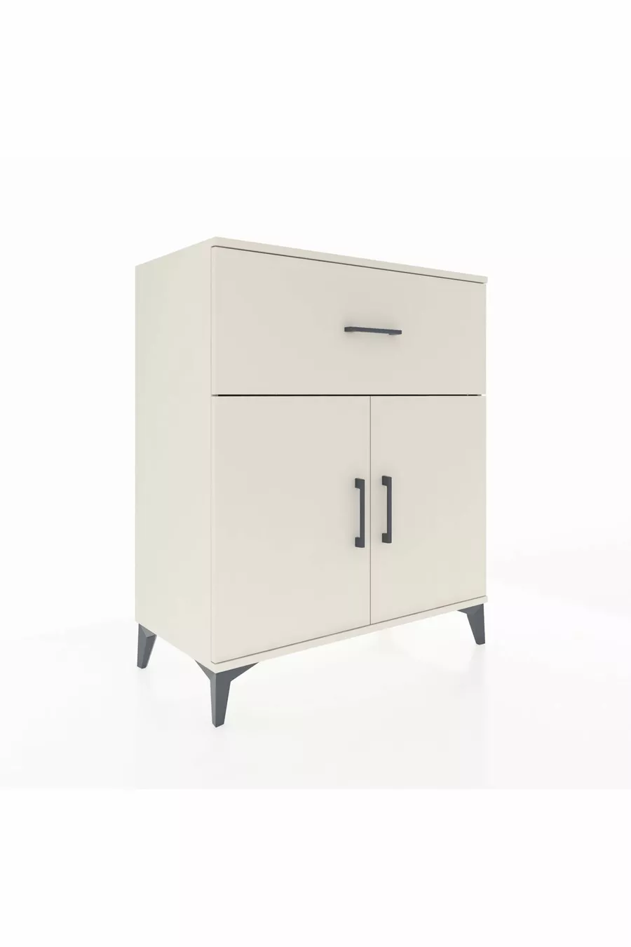 Commode Hyperion à une étagère et un tiroir avec 2 portes Ambre-Désert