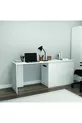 Chambre Jeune Akser Ensemble 4 pièces – Blanc (Bureau, Lit, Armoire, Étagère murale)