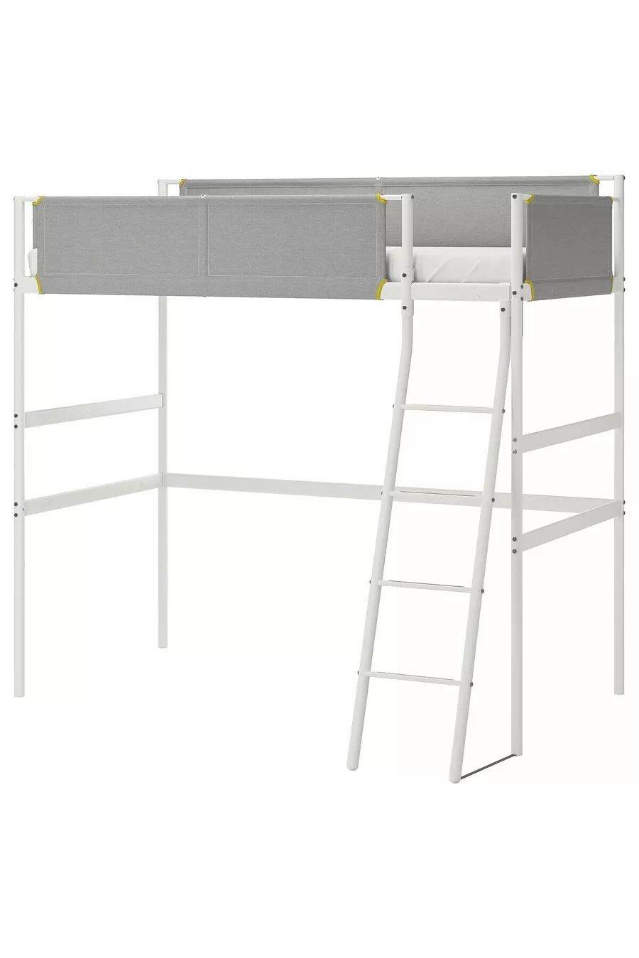 Lits superposés, blanc-gris clair, cm, simple sans table