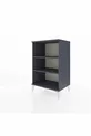 Commode Hyperion à 2 étagères Anthracite-Anthracite