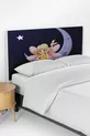 Housse de tête de lit avec motif de fée bleu marine pour chambre d'enfant