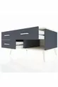Commode Kronos 3 tiroirs Anthracite-Pierre de lune/Anthracite