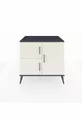 Commode Kronos 2 étagères 3 portes Anthracite-Pierre de lune/Anthracite