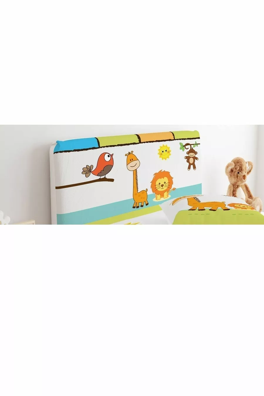 Housse de tête de lit Animaux mignons et girafe