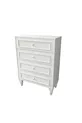 Romantic 4 tiroirs, avant-garde, commode blanche (MDF)