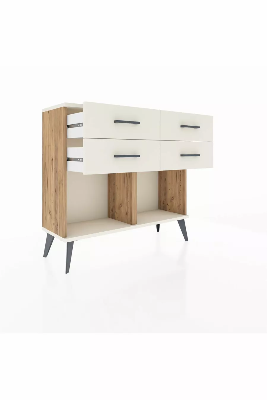 Commode Arges 4 tiroirs Pin-Pierre de Lune