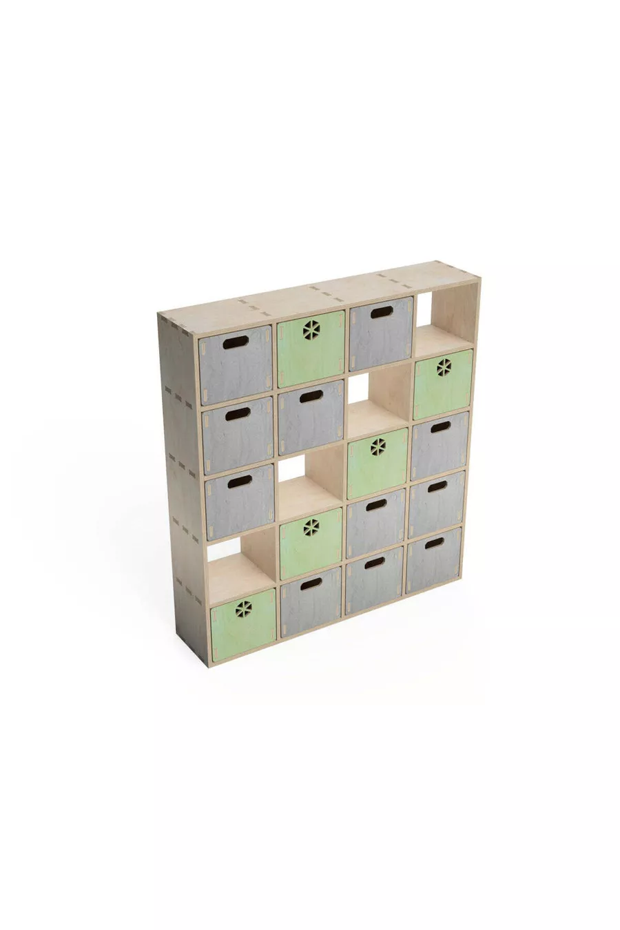 - Étagère modulaire avec tiroirs, portable, peignable à la peinture organique, design spécial, équipement général