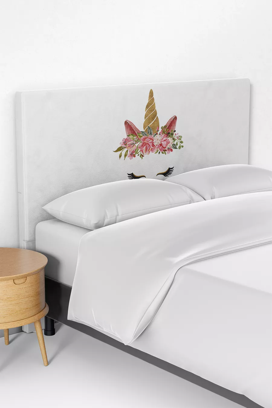 Housse de tête de lit pour lit enfant Licorne