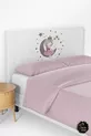 Housse de tête de lit avec motif de fille assise sur la lune