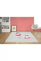 Ensemble Chambre Fille Ballerine à Rayures Grises (Rideau - Couverture de Lit et Coussin - Tapis)
