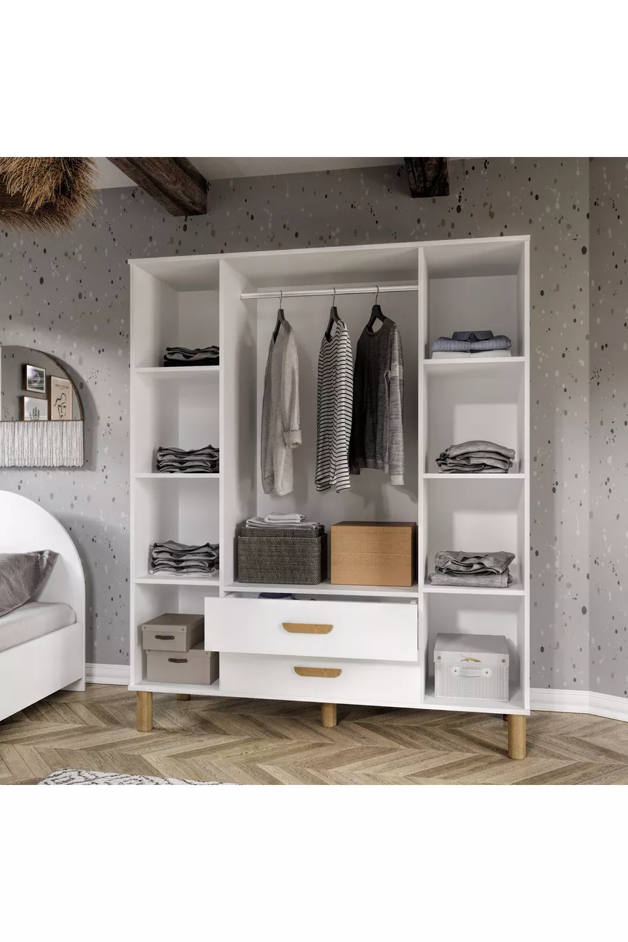 Ensemble de chambre d'enfant Bohem Sun, entièrement en MDF
