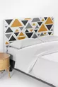 Housse de tête de lit avec motif triangulaire géométrique