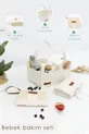Set de soins pour bébé 3 pièces ; Organisateur maman-bébé en feutre, Tapis à langer imperméable, Sac à couches