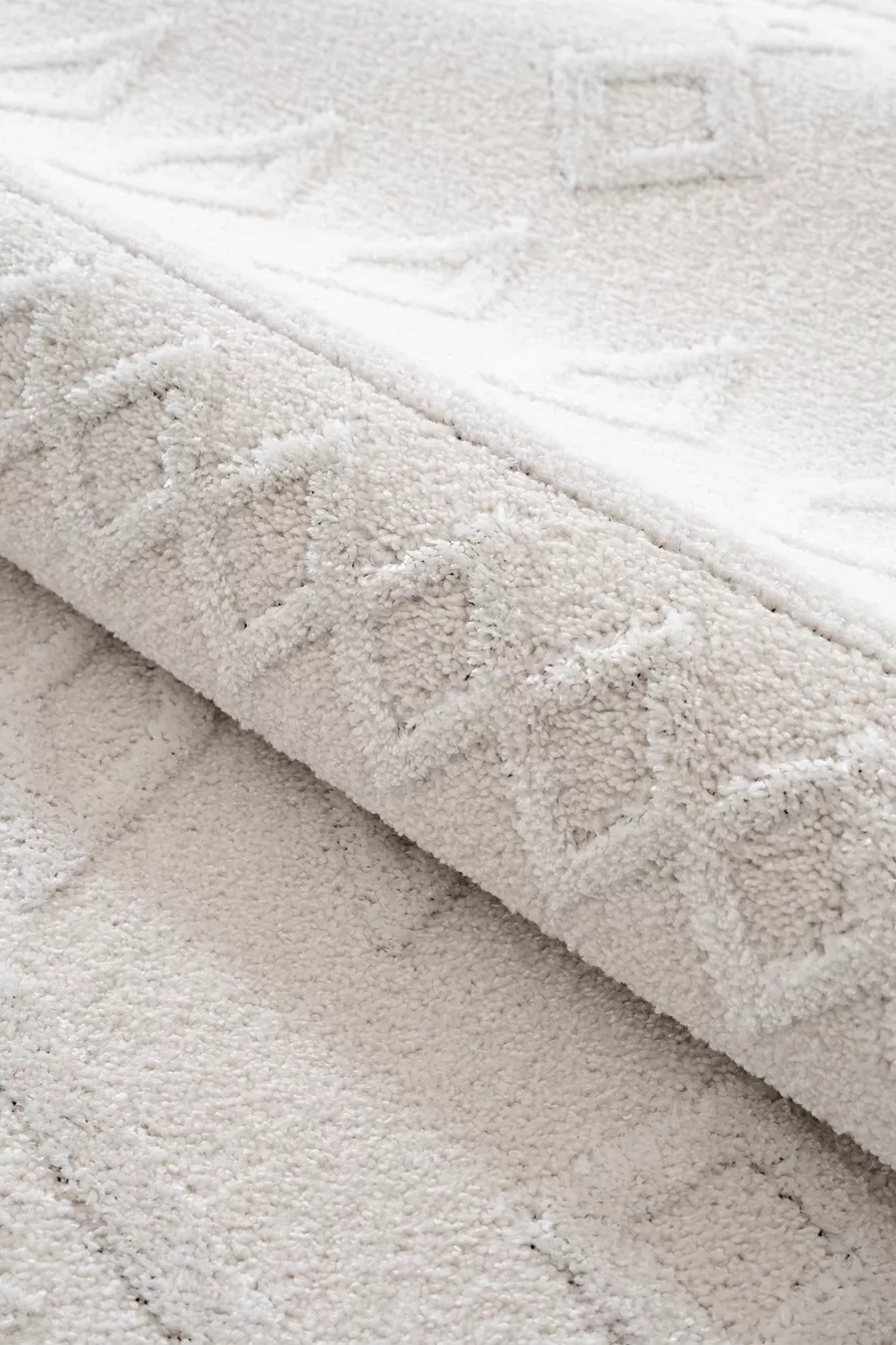 Tapis Malta Scandinave Crème pour Couloir Salon Séjour Chambre Cuisine Tapis Tissé à la Machine A
