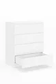 Commode Derinkuyu à 4 tiroirs Chambre à coucher Chambre de bébé Armoire Blanche