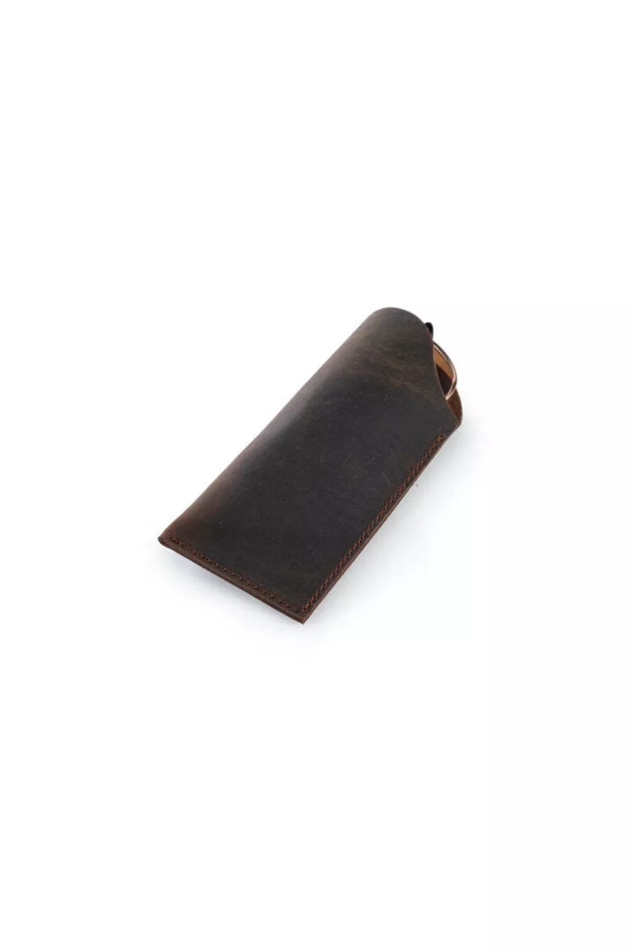 Étui à lunettes en cuir vieilli, étui à lunettes personnalisé fait à la main