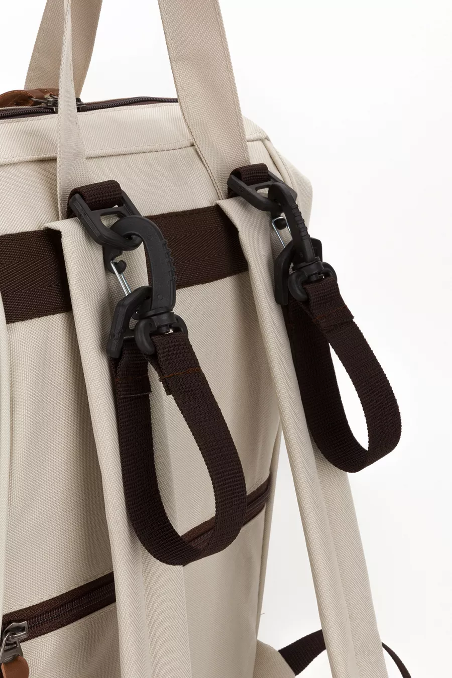Sac à dos de soins pour bébé avec support de sangle et sac à bandoulière Mommy Bag avec porte-clés en cadeau, ensemble de 2 pièces