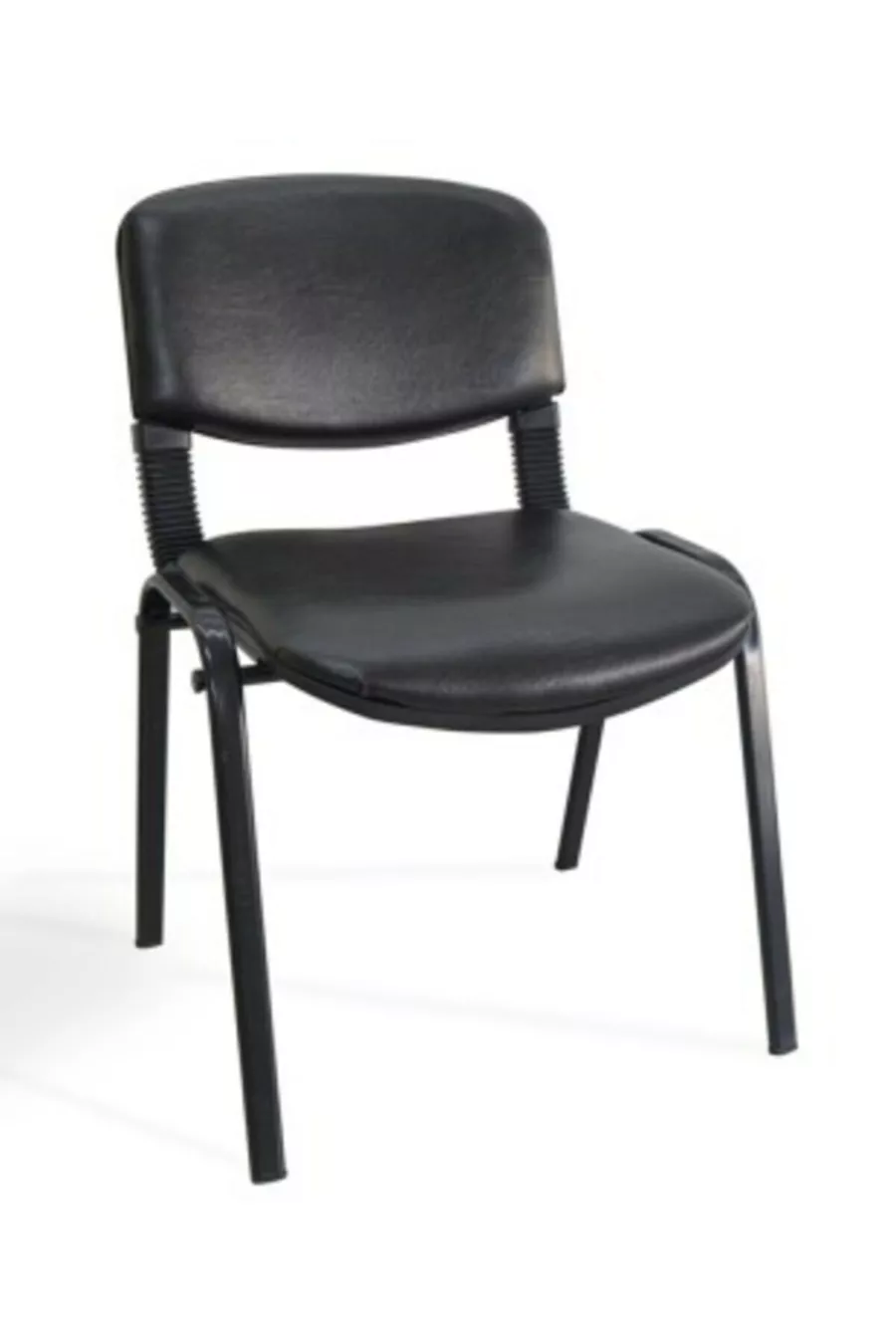 I Office Furniture & Design Fauteuil de bureau noir pour attente des invités 2 pièces 