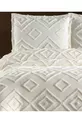 Housse de lit scandinave Jasmin 3 pièces pour lit double crème