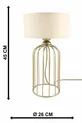 Lampe de Table Usée Beige Chapeau || Abat-jour avec Chapeau en Tissu Lampe de Nuit Éclairage Décoratif Éclairage de Chevet