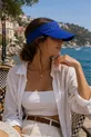Casquette de femme tennis avec visière bleue en pierre