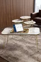 Table gigogne et table basse ensemble set double or Efes fil