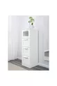 Brımnes, chiffonnier 4 tiroirs, cm, blanc-verre givré