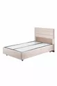 Ensemble de lit Comfort Sofia avec base et tête de lit simple Crème