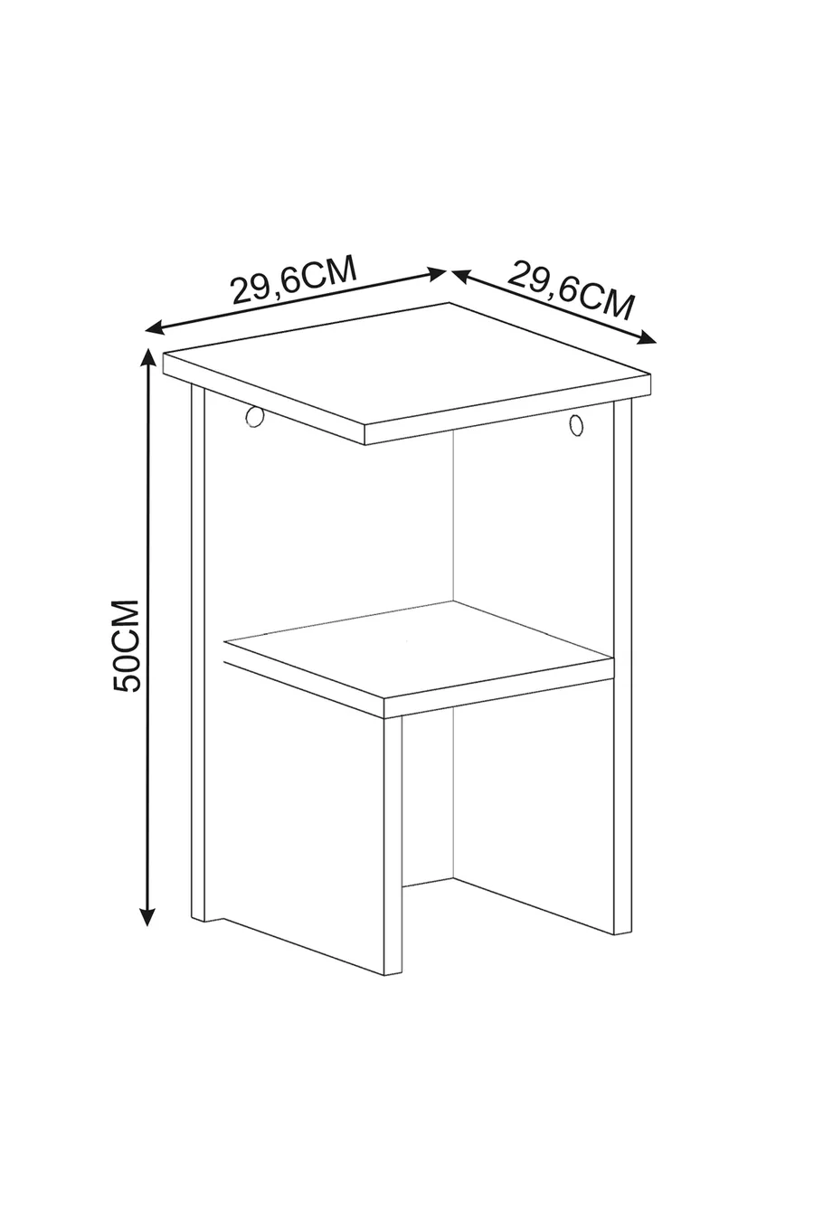 Table de chevet et table d'appoint moderne Roisin multifonctionnelle Anthracite