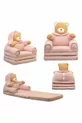 Lit d'enfant portable Polar à 3 niveaux avec siège pour enfant, mignon ours pour enfants